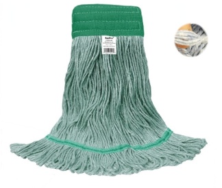 20 oz Green Loop Mop with Green Wide Band
